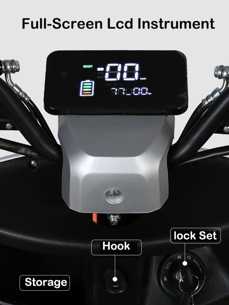 60V Lithium Electric Moped Scooter