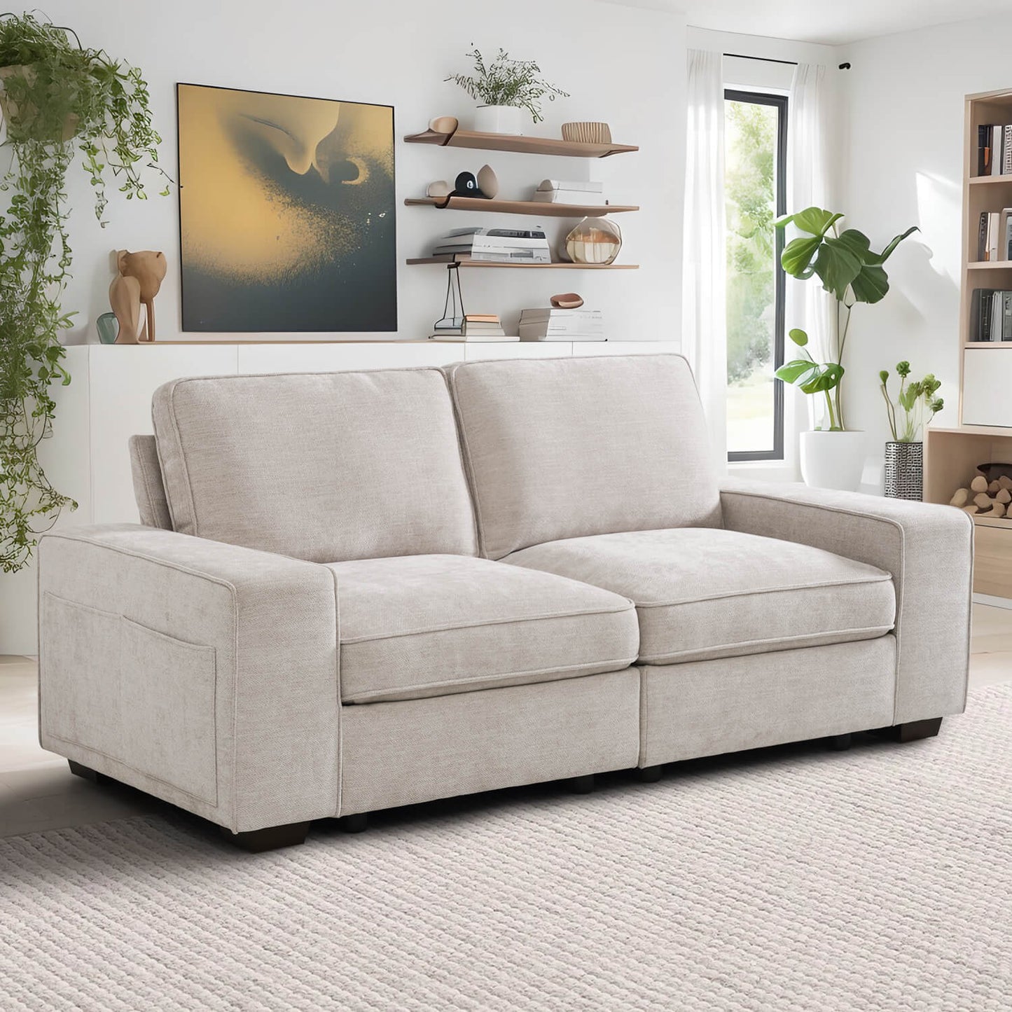 Modular Sectional Sofa for Living Room with Storage