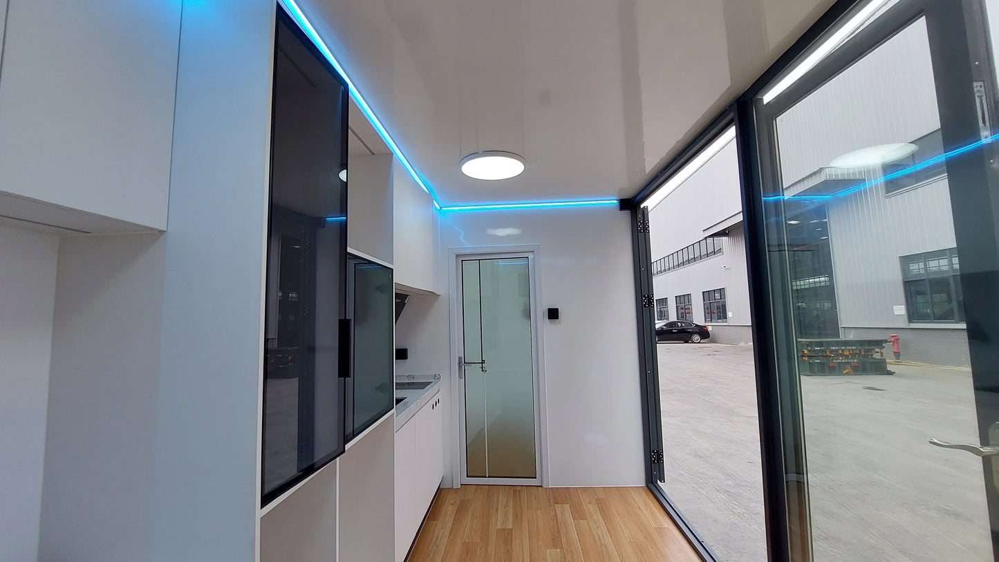 WalkMax Mobile Capsule Home Space Capsule House - 1 Bedroom, Full Bathroom, Kitchen & Living Area