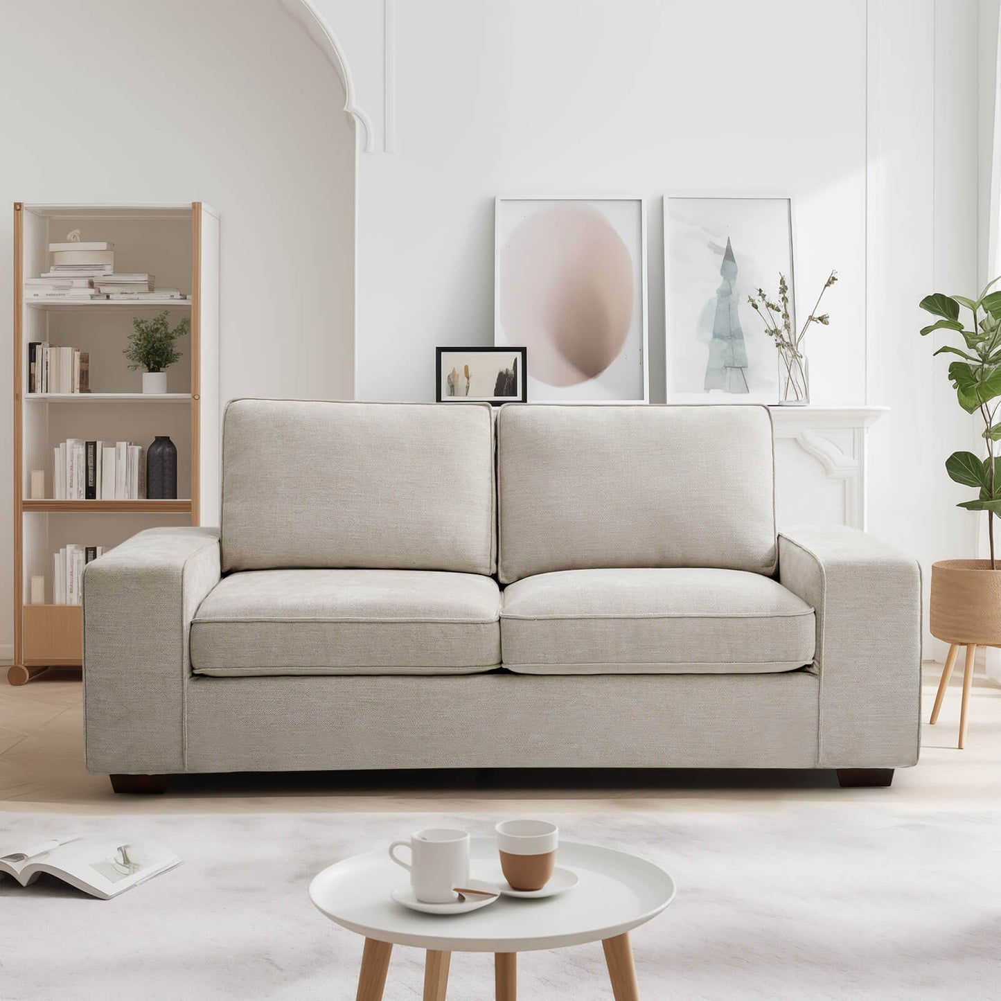 Modern Living Room Sofa, Chenille Sofa/Easy to Install