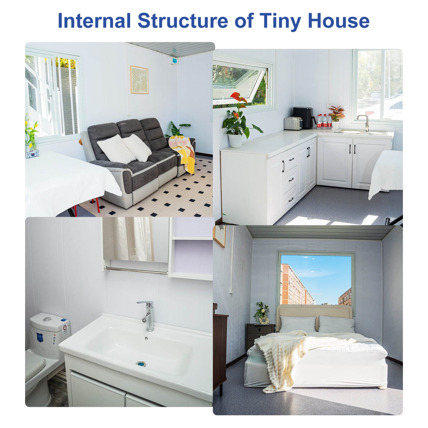 WalkMax Two Story Tiny House, Prefabricated Dwelling with Aesthetic Appeal, Modern Design for Small Spaces, Package Installation