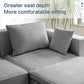 Modular Sectional 5 Seat Sofa, Extra Large U Shaped Couch with Storage & Pet Ottoman