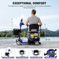 THLAND 30 Miles Long Range 4 Wheel Electric Mobility Scooter with 350W Motor - Foldable Mobility Scooter for Adults/Seniors - Compact Heavy Duty Mobility for Travel, 300 lb Capacity