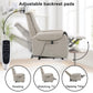THLAND Reclining Massage Chair for Adults Chenille Fabric Single air Bag Massage Sofa Power Recliner Chair for Living Room Theater Seating Adjustable Back headrest