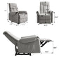 THLAND Reclining Massage Chair for Adults Chenille Fabric Single air Bag Massage Sofa Power Recliner Chair for Living Room Theater Seating Adjustable Back headrest