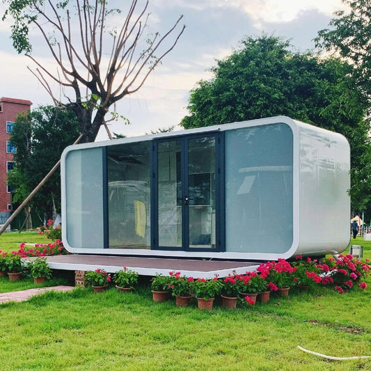 WalkMax Mobile Capsule Home Space Capsule House - 1 Bedroom, Full Bathroom, Kitchen & Living Area