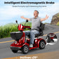 THLAND Heavy Duty 4 Wheel Mobility Scooter for Seniors & Adults, 500 lbs Capacity, Electric Powered Chair with 1000W Motor, All-Terrain Fast Travel, 30 Miles Long Range Battery, Bluetooth Speaker