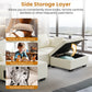 Sectional Sofa, Modern Chenille Fabric, U Shape Sectional 5 Seater Living Room Chaise, with Storage/Pet Sofa